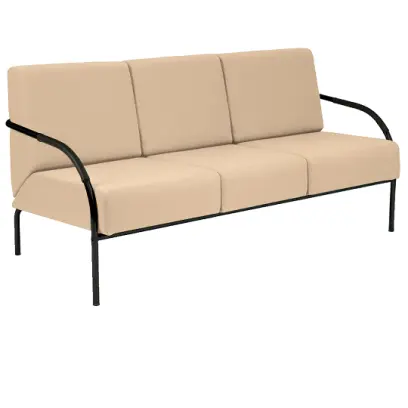 SPA 3 černý lak, koženka AN 096 - koženka béžová